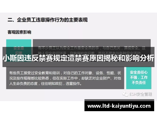 小斯因违反禁赛规定遭禁赛原因揭秘和影响分析
